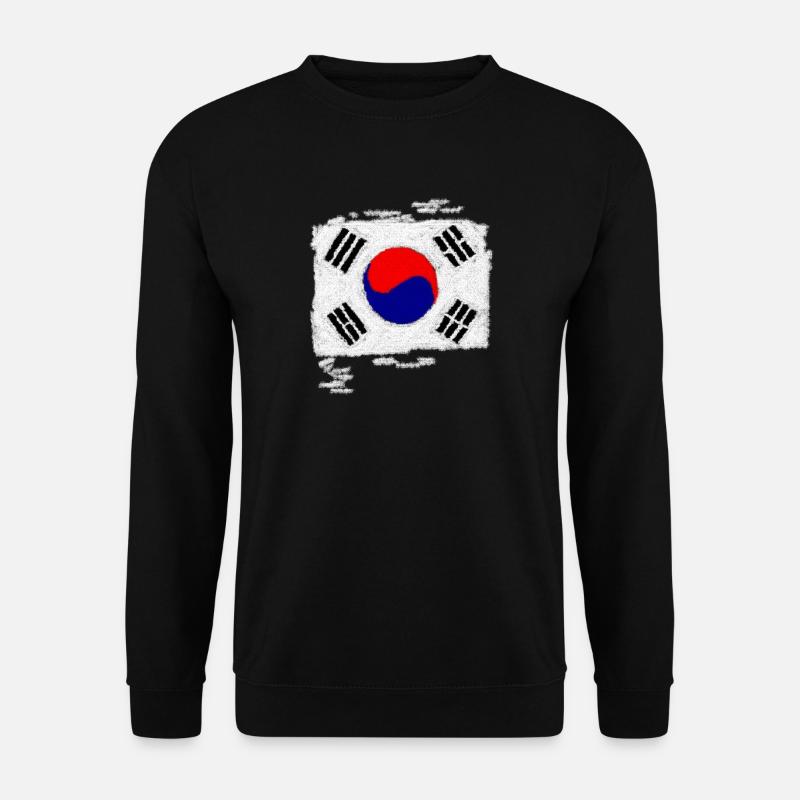 Südkorea Flagge - Unisex Pullover - Schwarz