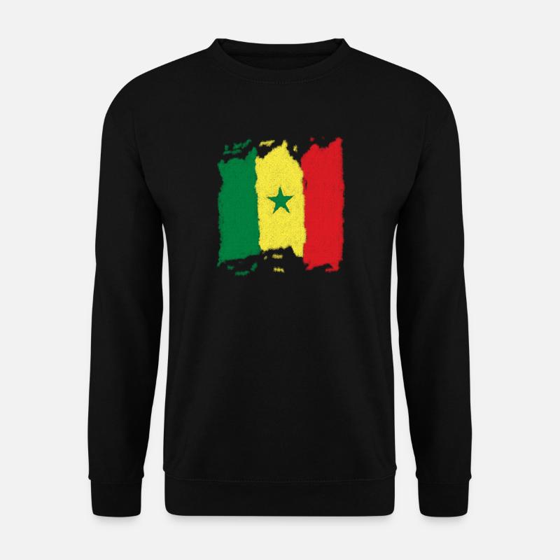 Senegal flag - Unisex Sweatshirt - black