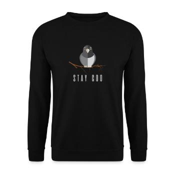 Pigeon Pigeon éleveur Pigeons Whispering oiseaux d'élevage - Sweat-shirt Unisexe - noir - Devant - Alina (178cm) & Michal (187cm)