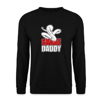 Snakes pet gift - Unisex Sweatshirt - black - Front - Alina (178cm) & Michal (187cm)