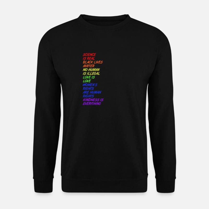 Science is real - LGBT - Unisex Pullover - Schwarz