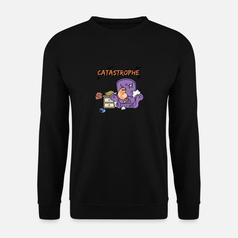 Katze Katastrophe - Unisex Pullover - Schwarz