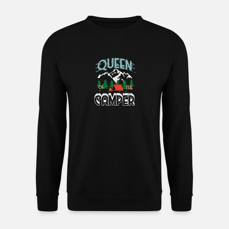 Lustiges Camping Shirt Geschenk für Camper Outdoor - Unisex Pullover - Schwarz