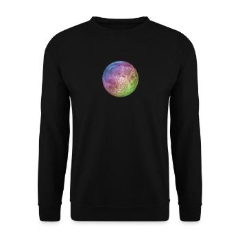full moon - Unisex Sweatshirt - black - Front - Alina (178cm) & Michal (187cm)