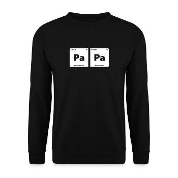 Chemical element PaPa - Unisex Sweatshirt - black - Front - Alina (178cm) & Michal (187cm)