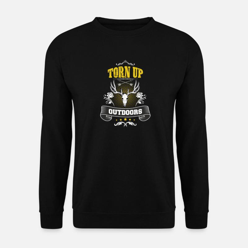 Torn up outdoors - Unisex Sweatshirt - black