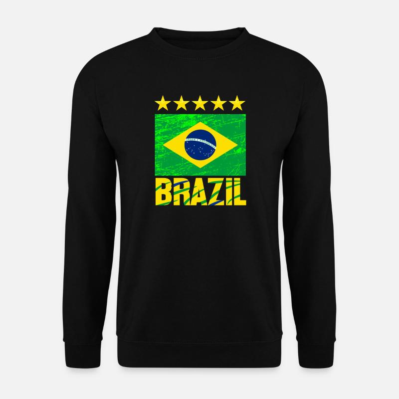 BRASILIEN Nationalmannschaft - Unisex Pullover - Schwarz