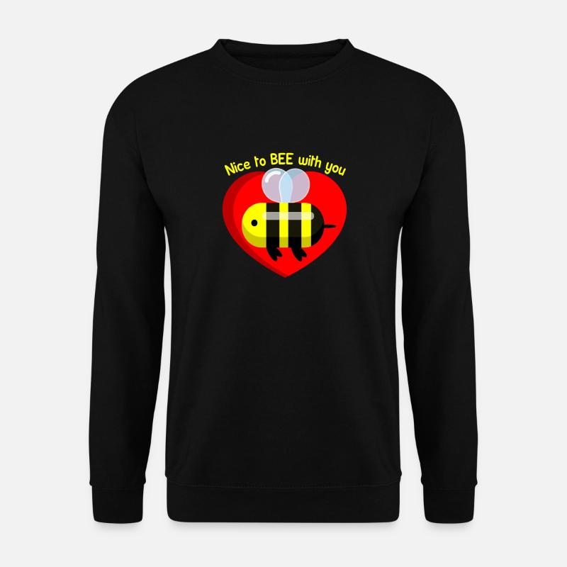 Nice to bee with you - Unisex Pullover - Schwarz