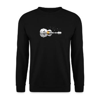 guitar - Unisex Sweatshirt - black - Front - Alina (178cm) & Michal (187cm)