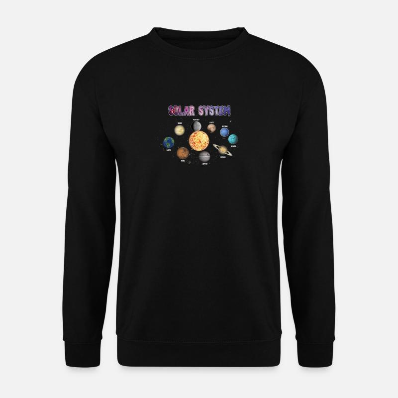 Solar Sytem Planeten - Unisex Pullover - Schwarz