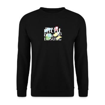 Lösung Rätsel Aufgabe - Unisex Pullover - Schwarz - Vorne - Alina (178cm) & Michal (187cm)