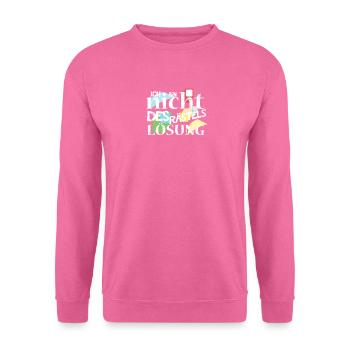Lösung Rätsel Aufgabe - Unisex Pullover - Pink - Vorne