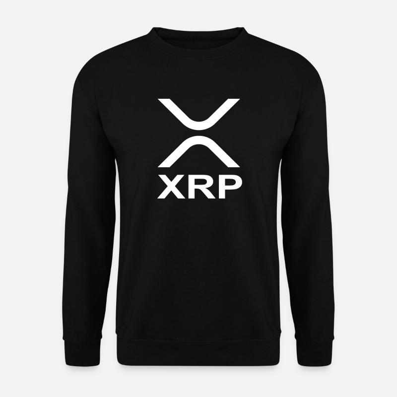 XRP Logo Krypto Bitcoin Ripple - Unisex Pullover - Schwarz