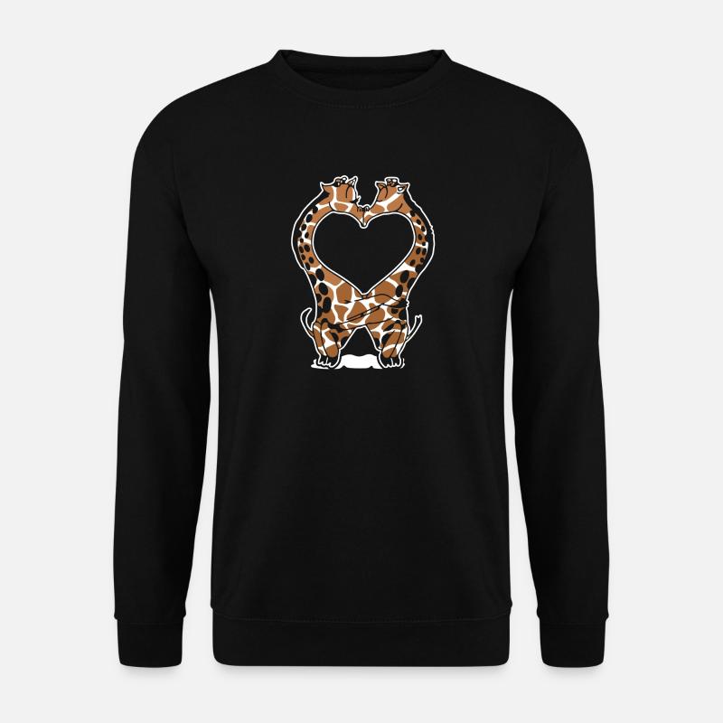 Giraffen-Liebes-Hemd - Unisex Pullover - Schwarz
