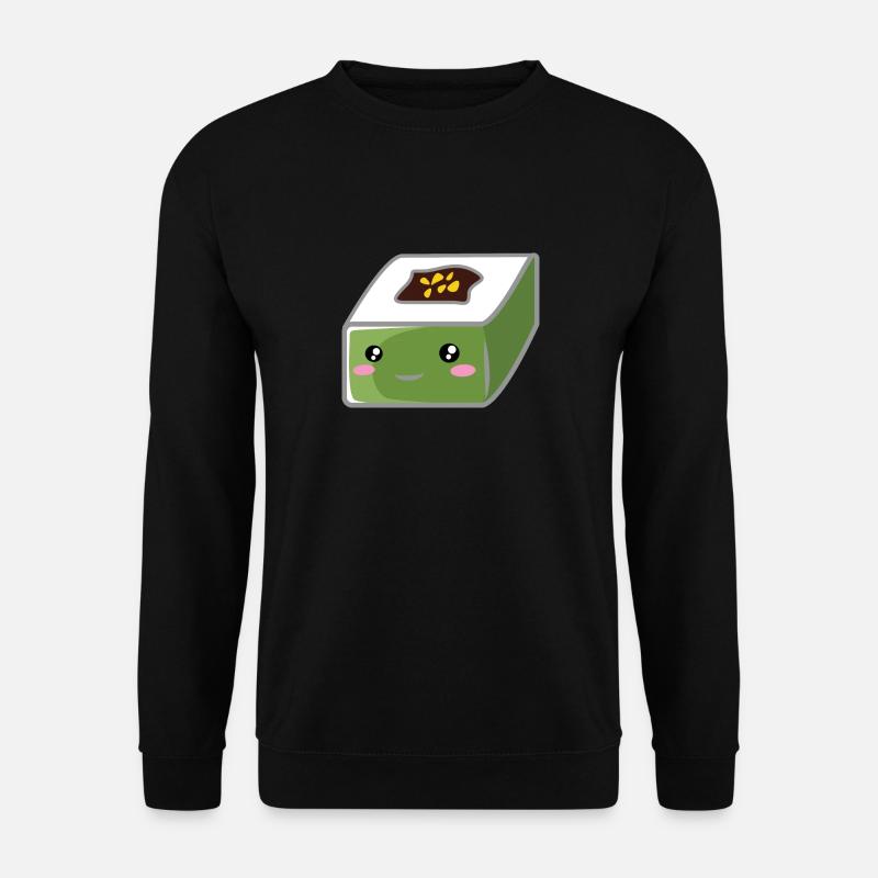 Quadratisches Sushi - Unisex Pullover - Schwarz