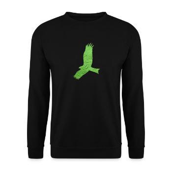 Oiseau de proie - Sweat-shirt Unisexe - noir - Devant - Alina (178cm) & Michal (187cm)