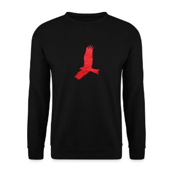 Faucon - Sweat-shirt Unisexe - noir - Devant - Alina (178cm) & Michal (187cm)