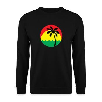 Logo Reggae - Sweat-shirt Unisexe - noir - Devant - Alina (178cm) & Michal (187cm)