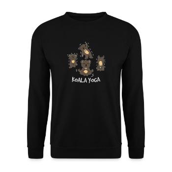 Koala - Unisex Pullover - Schwarz - Vorne - Alina (178cm) & Michal (187cm)