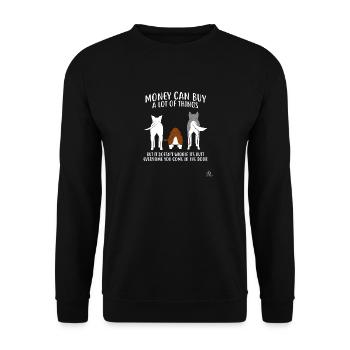 Drôle de chien cadeau de chien - Sweat-shirt Unisexe - noir - Devant - Alina (178cm) & Michal (187cm)