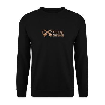Sauna - Unisex Pullover - Schwarz - Vorne - Alina (178cm) & Michal (187cm)