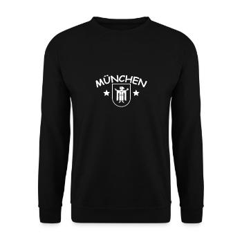 München - Unisex Pullover - Schwarz - Vorne - Alina (178cm) & Michal (187cm)