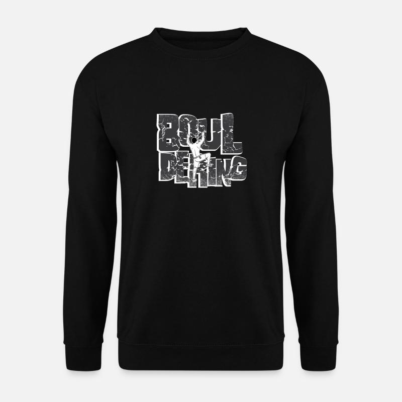 Bouldern - Unisex Pullover - Schwarz