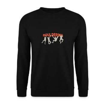 Bouldering - Sweat-shirt Unisexe - noir - Devant - Alina (178cm) & Michal (187cm)
