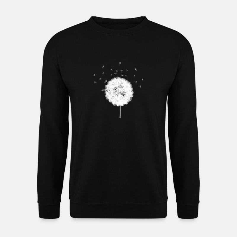 Pusteblume Geschenk Löwenzahn Blume Natur - Unisex Pullover - Schwarz
