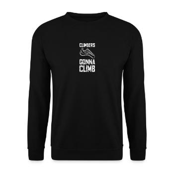 Climbers gonna climb - Sweat-shirt Unisexe - noir - Devant - Alina (178cm) & Michal (187cm)