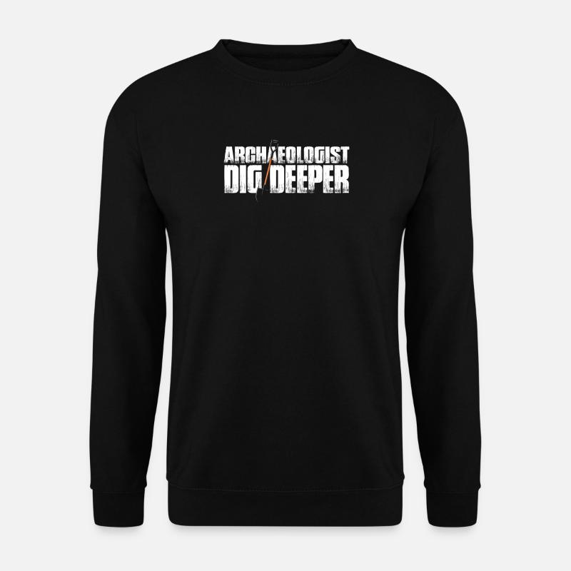 Archäologie Retro Knochen - Unisex Pullover - Schwarz