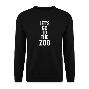 ZOO - ANIMAUX - LIONS - Sweat-shirt Unisexe - noir - Devant - Alina (178cm) & Michal (187cm)