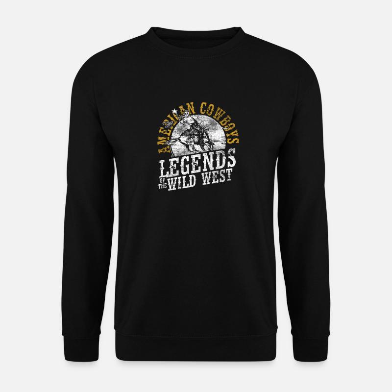 American cowboy - Unisex Sweatshirt - black