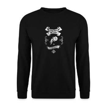Sternzeichen Wassermann - Unisex Pullover - Schwarz - Vorne - Alina (178cm) & Michal (187cm)