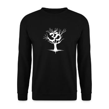 OM - Sweat-shirt Unisexe - noir - Devant - Alina (178cm) & Michal (187cm)