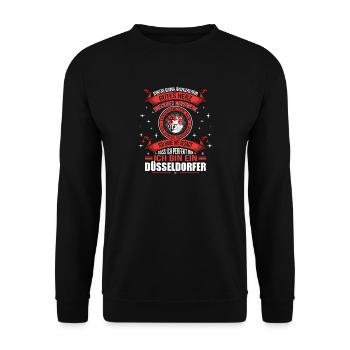 Dusseldorf Dusseldorf home town gift - Unisex Sweatshirt - black - Front - Alina (178cm) & Michal (187cm)