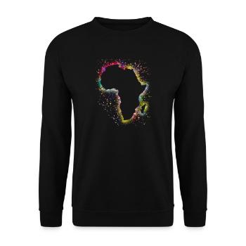 Africa - Unisex Sweatshirt - black - Front - Alina (178cm) & Michal (187cm)