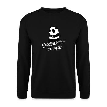 Kamera - Unisex Pullover - Schwarz - Vorne - Alina (178cm) & Michal (187cm)