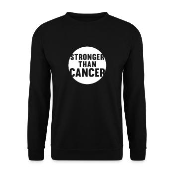 Stärker als der Krebs! - Geschenk - Unisex Pullover - Schwarz - Vorne - Alina (178cm) & Michal (187cm)