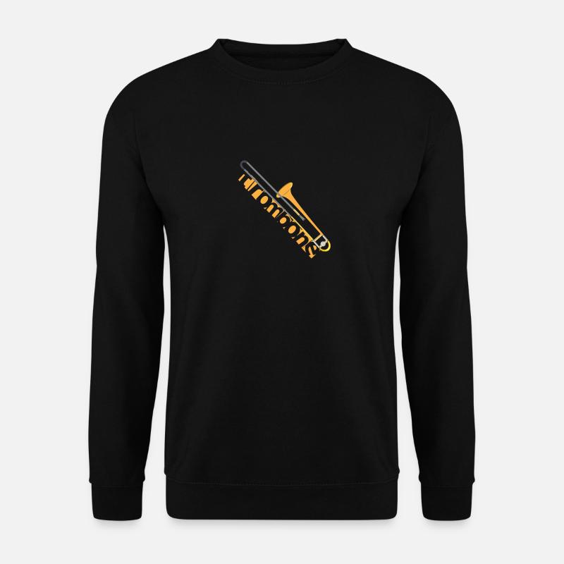 Posaune Musikinstrument - Unisex Pullover - Schwarz