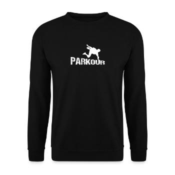 Parkour - Unisex Pullover - Schwarz - Vorne - Alina (178cm) & Michal (187cm)