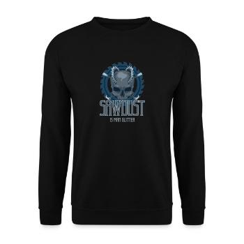 Sciure sont hommes paillettes de tête de mort poussière - Sweat-shirt Unisexe - noir - Devant - Alina (178cm) & Michal (187cm)