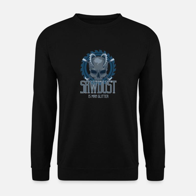 Sawdusts are men glitter skull dust - Unisex Sweatshirt - black