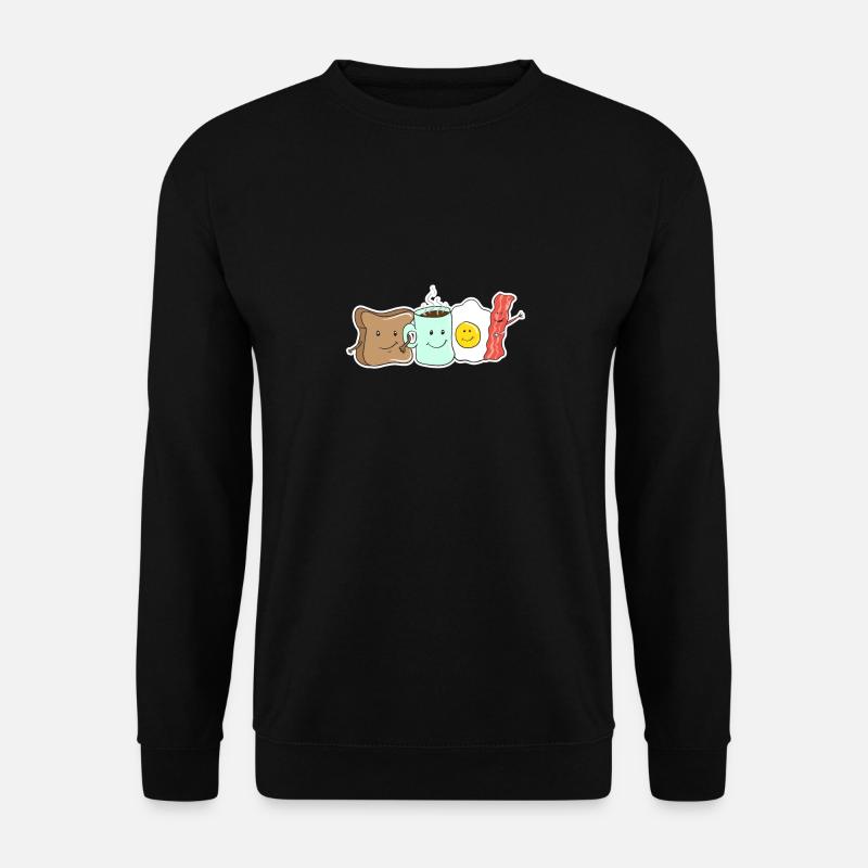 Chemise de petit déjeuner - Sweat-shirt Unisexe - noir