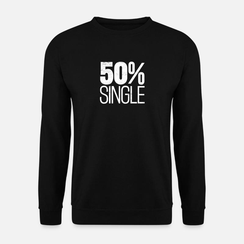 50% Single - Unisex Pullover - Schwarz