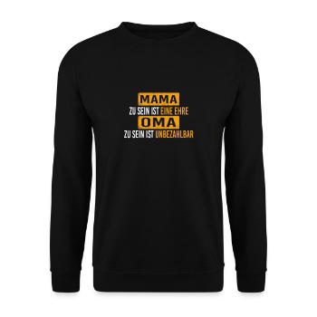 Grand-mère dictons cadeau de chemise - Sweat-shirt Unisexe - noir - Devant - Alina (178cm) & Michal (187cm)