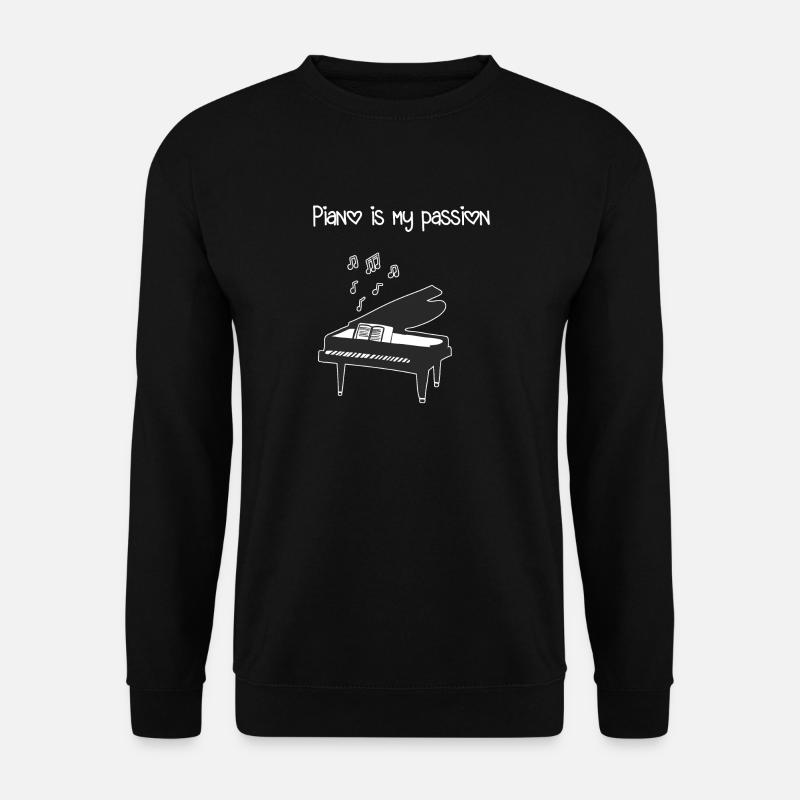 Klavier Shirt - Unisex Pullover - Schwarz