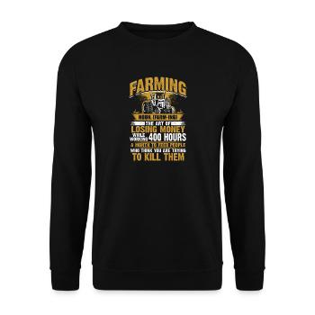Definition farmer farmer's wife farmer gift - Unisex Sweatshirt - black - Front - Alina (178cm) & Michal (187cm)