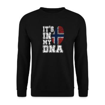 DNA Norway T-shirt - Sweat-shirt Unisexe - noir - Devant - Alina (178cm) & Michal (187cm)