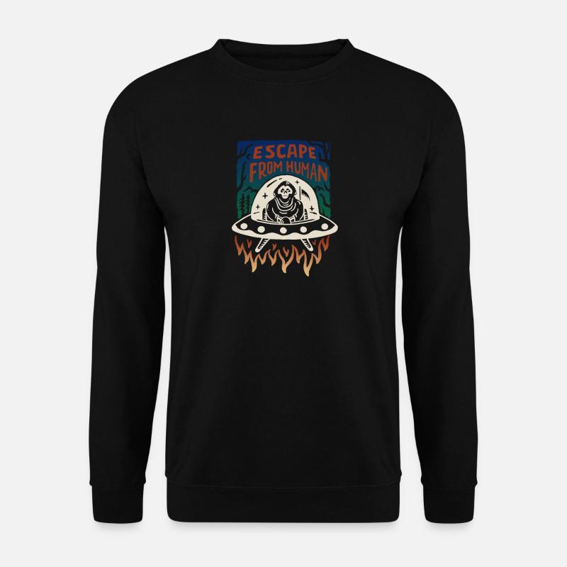 Escape from Human - Unisex Pullover - Schwarz